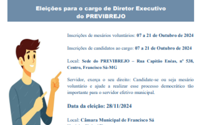 Processo Eleitoral PREVIBREJO – Eleições para o cargo de Diretor Executivo do PREVIBREJO