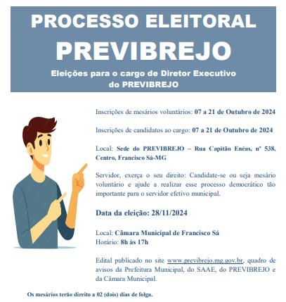 Processo Eleitoral PREVIBREJO – Eleições para o cargo de Diretor Executivo do PREVIBREJO
